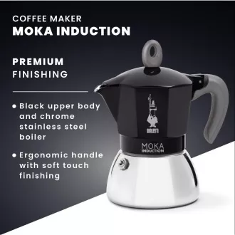 INDUKCIJSKA ČRNA 2P. MOKA ČAJNIK BIALETTI