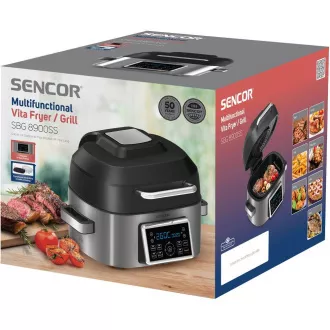 SBG 8900SS Večnamenski cvrtnik/gril SENCOR