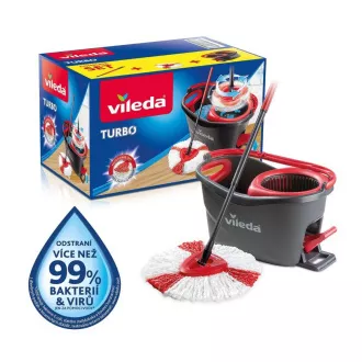 TURBO MOP VILEDA Z ENOSTAVNIM OŽEMANJEM IN ČIŠČENJEM