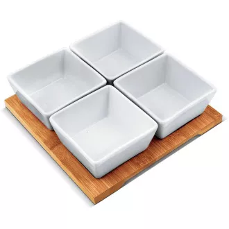 LT9018 SER.BOWLS 4 KOSI 19X19 BAMBUSOVIH SKLED LAMART