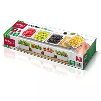 LT9020 SERVIRNE SKLEDE 4 KOSI 38X9 BAMBUS LAMART