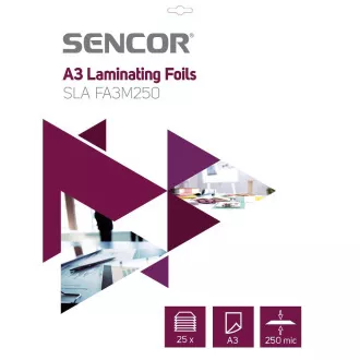 SLA FA3M250 Folija A3 250mic 25pcs SENCOR