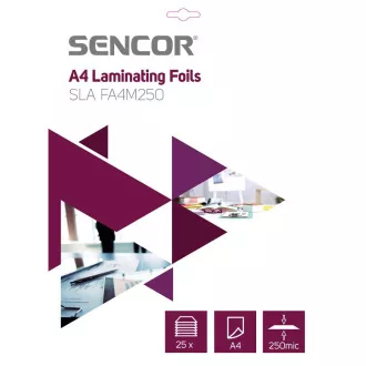 SLA FA4M250 Folija A4 250 mikrometrov 25 kosov SENCOR