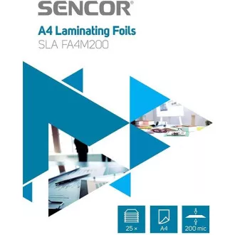 SLA FA4M200 Folija A4 200 mikrometrov 25 kosov SENCOR