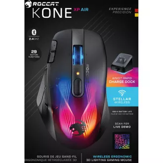 Gaming miška Kone XP Air, črna ROCCAT