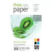 Fotopapir dvostranski mat A4 20 kosov COLORWAY