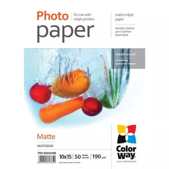 Fotopapir mat 10 x 15 50 kosov COLORWAY