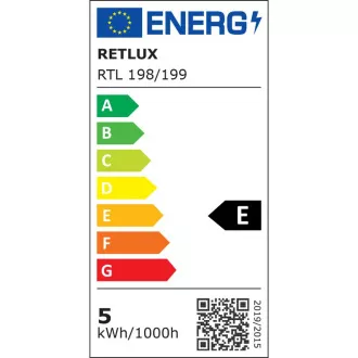 RTL 198 stm.LED svetilka črna Qi 5W RETLUX