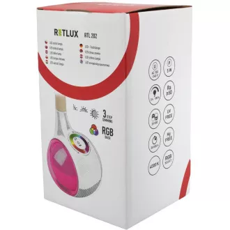 RTL 202 stm.LED svetilka.bela RGB 5W RETLUX