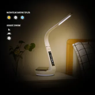 RTL 204 stm.LED svetilka.črna Qi 6W RETLUX