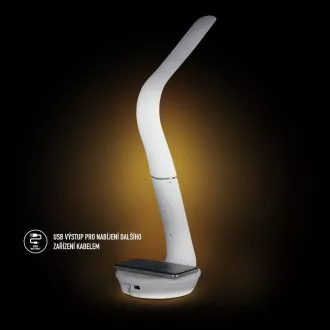 RTL 204 stm.LED svetilka.črna Qi 6W RETLUX
