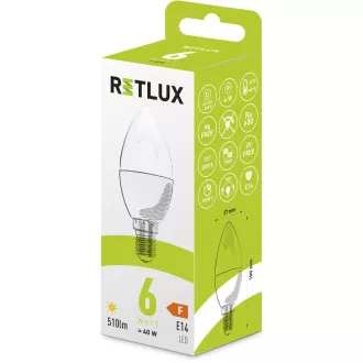 RLL 426 C37 E14 sveča 6W WW RETLUX