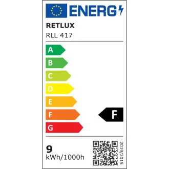 RLL 417 GU10 žarnica 9W WW RETLUX