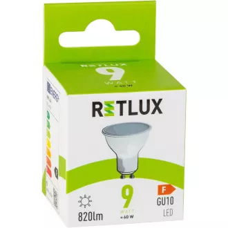RLL 418 GU10 žarnica 9W CW RETLUX