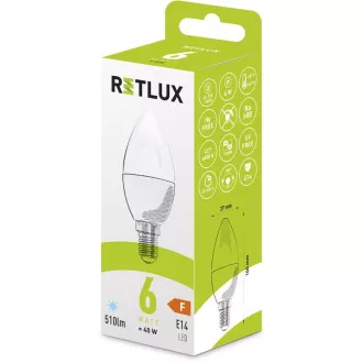RLL 428 C37 E14 sveča 6W DL RETLUX