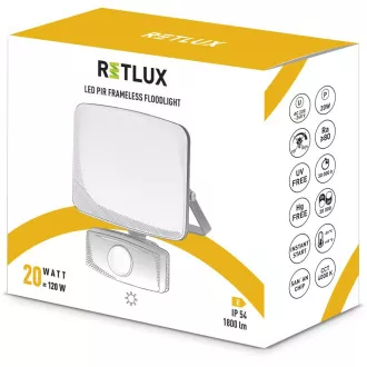RSL 251 VODIL REFLEKTOR 20W 4000K PIR RETLUX RSL 251 VODIL REFLEKTOR 20W 4000K PIR RETLUX
