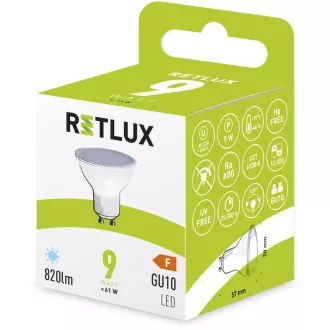 RLL 419 GU10 žarnica 9W DL RETLUX