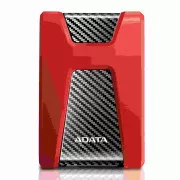 ADATA zunanji trdi disk 2TB USB 3.1 DashDrive Durable HD650, rdeč (gumijast, odporen na udarce)