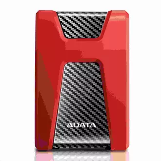 ADATA zunanji trdi disk 2TB USB 3.1 DashDrive Durable HD650, rdeč (gumijast, odporen na udarce)