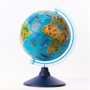 Alaysky Globe 25 cm Zoogeografski globus za predšolske otroke, oznake v angleščini