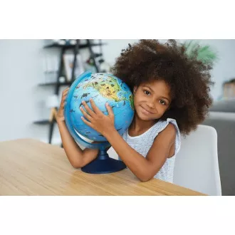 Alaysky Globe 25 cm Zoogeografski globus za predšolske otroke, oznake v angleščini