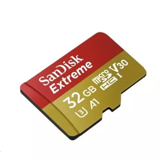 SanDisk MicroSDHC kartica 32 GB Extreme (100 MB/s, razred 10, UHS-I U3 V30)   adapter