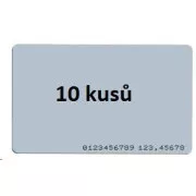 Kartica ISO, 10 kosov, RFID 125 kHz EM4200, RO, natisnjena številka oznake na kartici