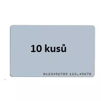 Kartica ISO, 10 kosov, RFID 125 kHz EM4200, RO, natisnjena številka oznake na kartici