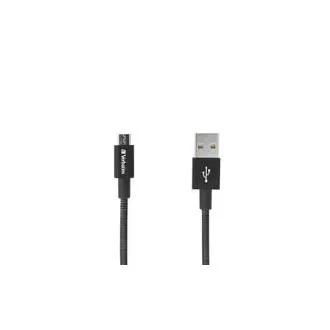 VERBATIM kabel Mirco B USB Cable Sync & Charge 100cm Black 48863 O2 nalepka