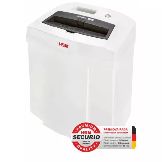 HSM Securio C14 (rez: 3,9 mm | vhod: 225 mm | DIN: P-2 (2) | papir, sponke, plastične kartice) HSM Securio C14 (rez: 3,9 mm | vhod: 225 mm | DIN: P-2 (2) | papir, sponke, plastične kartice)