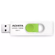ADATA Flash disk 64 GB UV320, USB 3.1 Dash Drive, bela/zelena