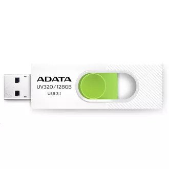 ADATA Flash disk 128 GB UV320, USB 3.1 Dash Drive, bela/zelena