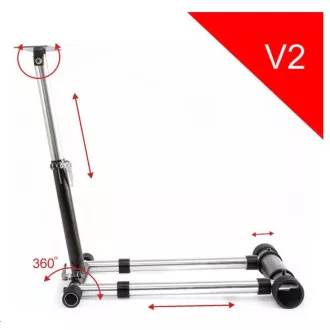 Wheel Stand Pro, stojalo za volan in pedala za Thrustmaster SPIDER, T80/T100, T150, F458/F430, rdeče