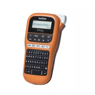 BROTHER tiskalnik nalepk PT-E110VP - 12 mm, TZe trak - označevalnik - za električarje - s kovčkom