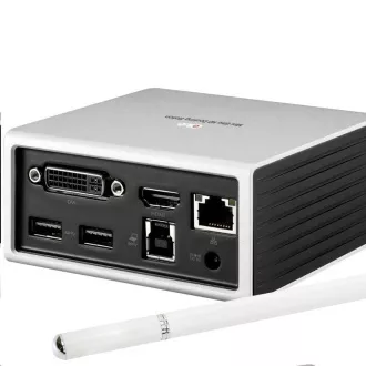 Club3D Priključna postaja USB-A 8v1, 1xHDMI, 1xDVI, 4xUSB, 1xRJ45, 1x3,5 mm, siva