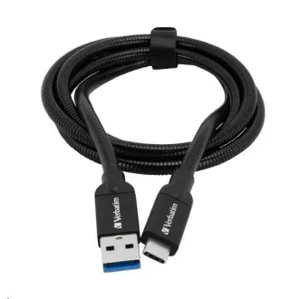 VERBATIM USB 3.1 Type-C na USB-A kabel iz nerjavečega jekla 100 cm GEN2 (črn) VERBATIM USB 3.1 Type-C na USB-A kabel iz nerjavečega jekla 100 cm GEN2 (črn)