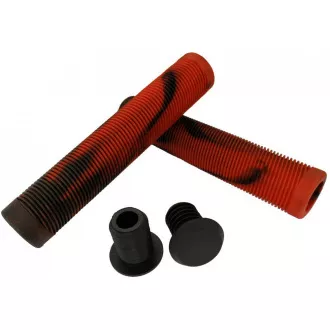 Nadomestni ročaj za krmilo skuterja prostega sloga TPR Grip (EDGE Black-red), 2 kosa Nadomestni ročaj za krmilo skuterja prostega sloga TPR Grip (EDGE Black-red), 2 kosa