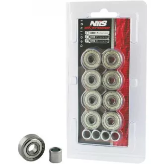 Nadomestni ležaji NEX ABEC-9 RS Carbon v škatli, 8 kosov Nadomestni ležaji NEX ABEC-9 RS Carbon v škatli, 8 kosov