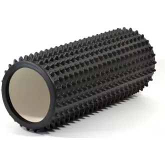 Fitnes masažni valjček z majhnimi bodicami ENERO FIT 33x14cm, črn