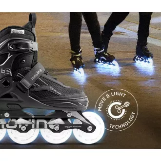 Movino Cruzer B3 LED rolerji - črni, 38-41