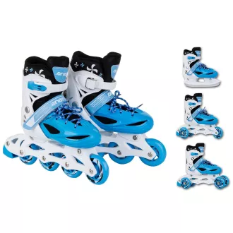 Rolerji 4v1 Enero KIDS - modri in beli, 34-37