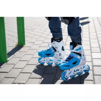 Rolerji 4v1 Enero KIDS - modri in beli, 34-37