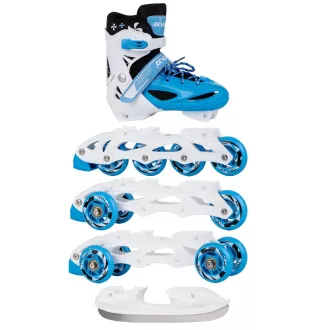 Rolerji 4v1 Enero KIDS - modri in beli, 34-37