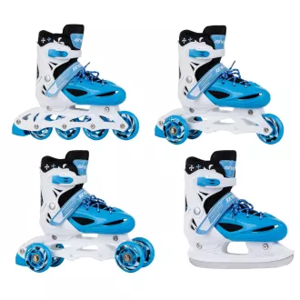 Rolerji 4v1 Enero KIDS - modri in beli, 34-37