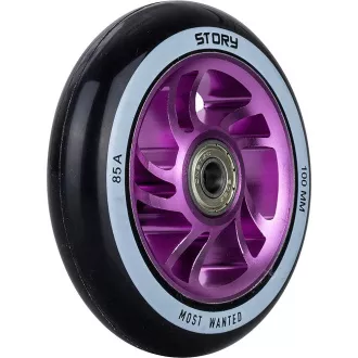 Kolesa za skuter Story Bandit DOS Stunt 2ks, 100mm, vijolična Kolesa za skuter Story Bandit DOS Stunt 2ks, 100mm, vijolična