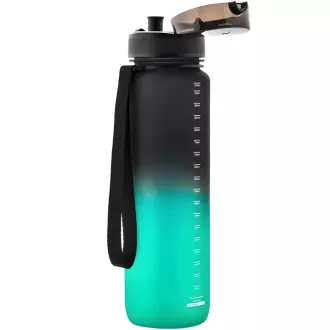 Športna plastenka iz tritana MTR, 1000 ml, črno-zelena