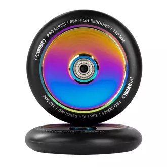 Nadomestna kolesa MOVINO za freestyle skuter 120 mm, aluminij, Kraken 2 kosa, Rainbow