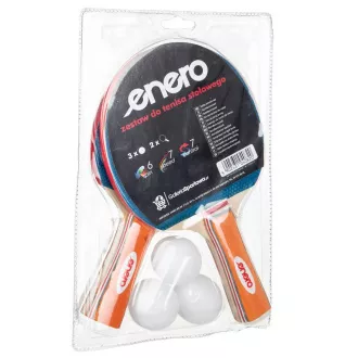 Set za namizni tenis ENERO, 2 loparja   3 žogice