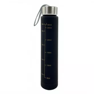 Motivacijska športna steklenica 3v1, 2000 ml   900 ml   300 ml, črna