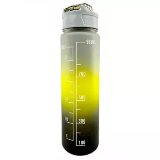 Motivacijska športna steklenica 3v1, 2000 ml   900 ml   300 ml, črna